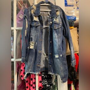 Hot & Delicious - Distressed Denim Jacket